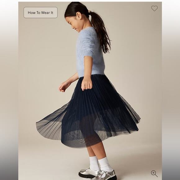 Crewcuts Girls' pleated midi skirt in tulle - Picture 2 of 5